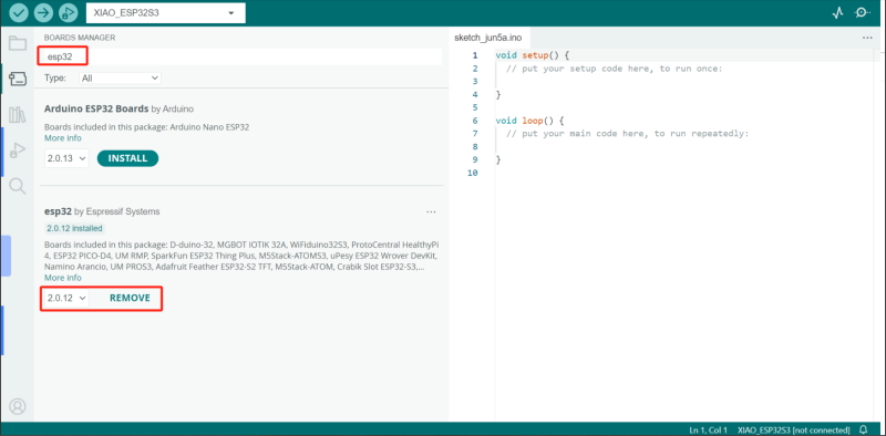 File:Arduino-IDE XIAO-ESP32S3 2.PNG